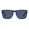 Polaroid PLD2139SFLL Unisex Rectangular Sunglasses - Black Frame Grey Lens 56mm