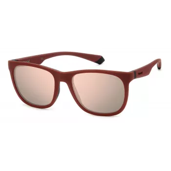 Polaroid PLD2140ST9H Unisex Sunglasses - Black Frame, Grey Polarized Lenses, 55mm