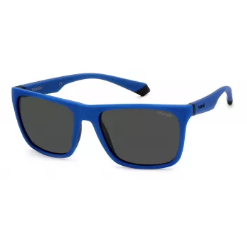 Polaroid PLD2141SDOF Unisex Sunglasses - Havana Frame, Green Polarized Lenses - 57mm