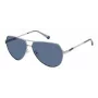 POLAROID PLD2145GSX6LB Men's Pilot Sunglasses - Black Frame, Grey Polarized Lens, UV400