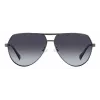 POLAROID PLD2145GSXKJ1 Men's Sunglasses Black Square Frame Polarized Grey Lenses 62mm