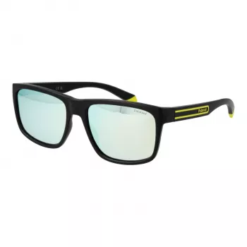 Polaroid PLD2149S5771C Men's Rectangular Polarized Sunglasses, Havana Frame, Brown Lens, 57mm