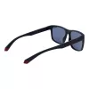 POLAROID PLD2149S57PJP Men's Rectangular Polarized Sunglasses - Black Frame Grey Lens 57mm