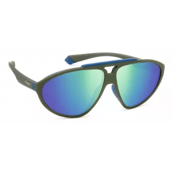 POLAROID PLD2151/S Unisex Sunglasses Havana Frame Green Polarized Lens 62mm