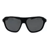 Polaroid PLD2152S58PGC Unisex Rectangular Sunglasses - Grey Frame, Grey Polarized Lenses, UV400