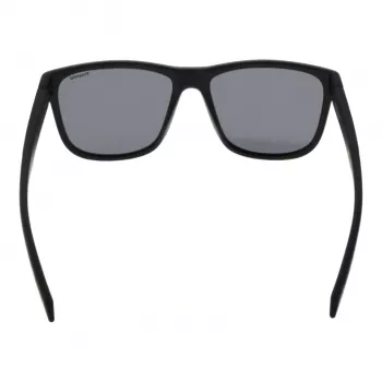 Polaroid PLD2155S57003 Men's Rectangular Sunglasses - Black Frame Grey Polarized Lenses