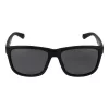 Polaroid PLD2155S57003 Men's Rectangular Sunglasses - Black Frame Grey Polarized Lenses