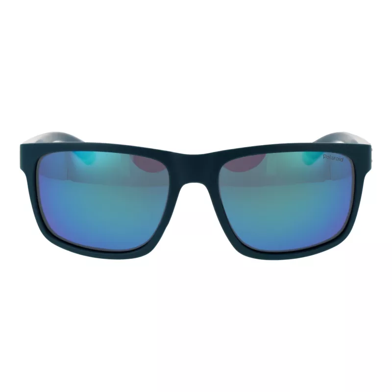 Polaroid PLD2157S57PYW Men's Rectangular Havana Sunglasses with Green Polarized Lenses