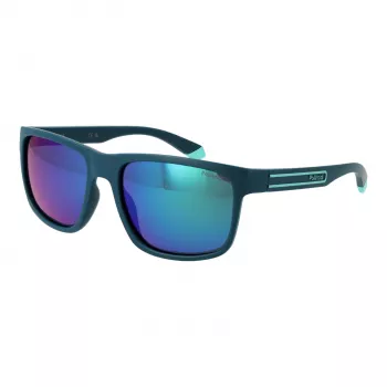 Polaroid PLD2157S57PYW Men's Rectangular Havana Sunglasses with Green Polarized Lenses