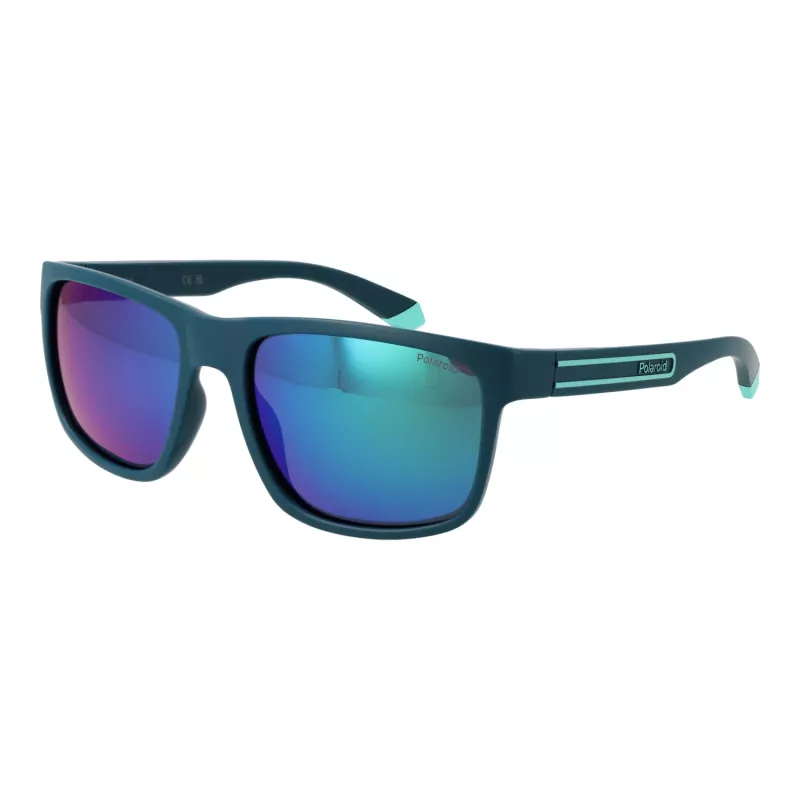 Polaroid PLD2157S57PYW Men's Rectangular Havana Sunglasses with Green Polarized Lenses