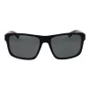 POLAROID PLD2158S58807 Men's Polarized Sunglasses, Rectangle, Black Frame, Grey Lens, 58mm