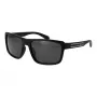 POLAROID PLD2158S58807 Men's Polarized Sunglasses, Rectangle, Black Frame, Grey Lens, 58mm