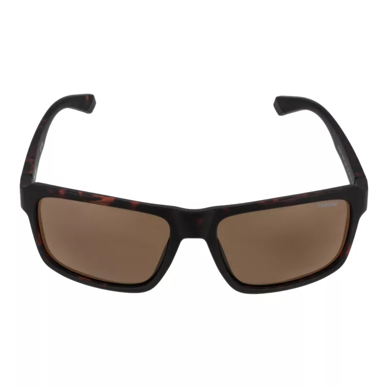 Polaroid PLD2158S58HGC Men's Rectangular Sunglasses - Black Frame Grey Polarized Lens 58mm