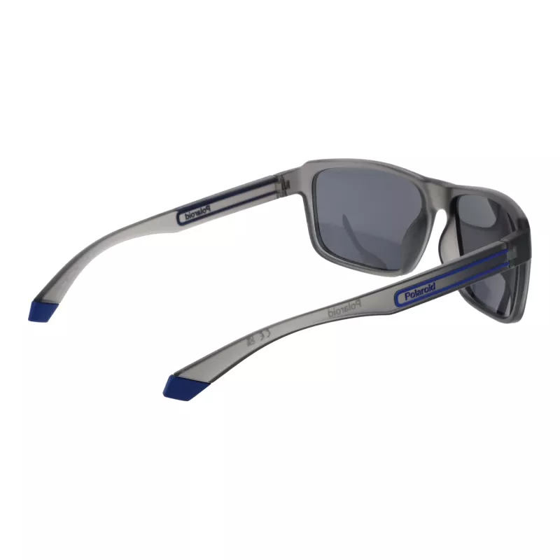 POLAROID PLD2158S58RIW Men's Polarized Sunglasses - Black Frame Grey Lens 58mm
