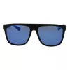 POLAROID PLD2162S580VK Men's Rectangular Sunglasses - Black Frame, Grey Polarized Lens, 58mm
