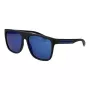 POLAROID PLD2162S580VK Men's Rectangular Sunglasses - Black Frame, Grey Polarized Lens, 58mm