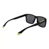 POLAROID PLD2164S58003 Men's Rectangular Polarized Sunglasses - Black/Grey 58mm