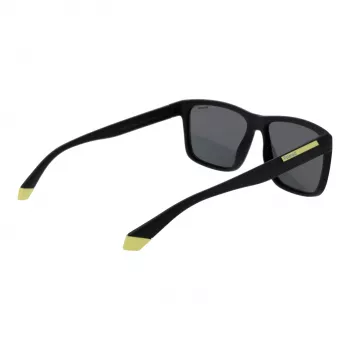 POLAROID PLD2164S58003 Men's Rectangular Polarized Sunglasses - Black/Grey 58mm
