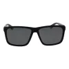 POLAROID PLD2164S58003 Men's Rectangular Polarized Sunglasses - Black/Grey 58mm