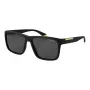 POLAROID PLD2164S58003 Men's Rectangular Polarized Sunglasses - Black/Grey 58mm