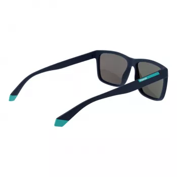 POLAROID PLD2164S58FLL Men's Rectangular Polarized Sunglasses - Havana/Brown