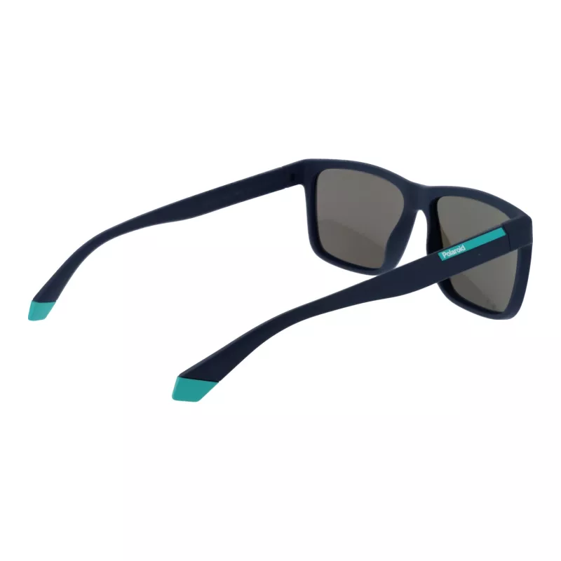 POLAROID PLD2164S58FLL Men's Rectangular Polarized Sunglasses - Havana/Brown
