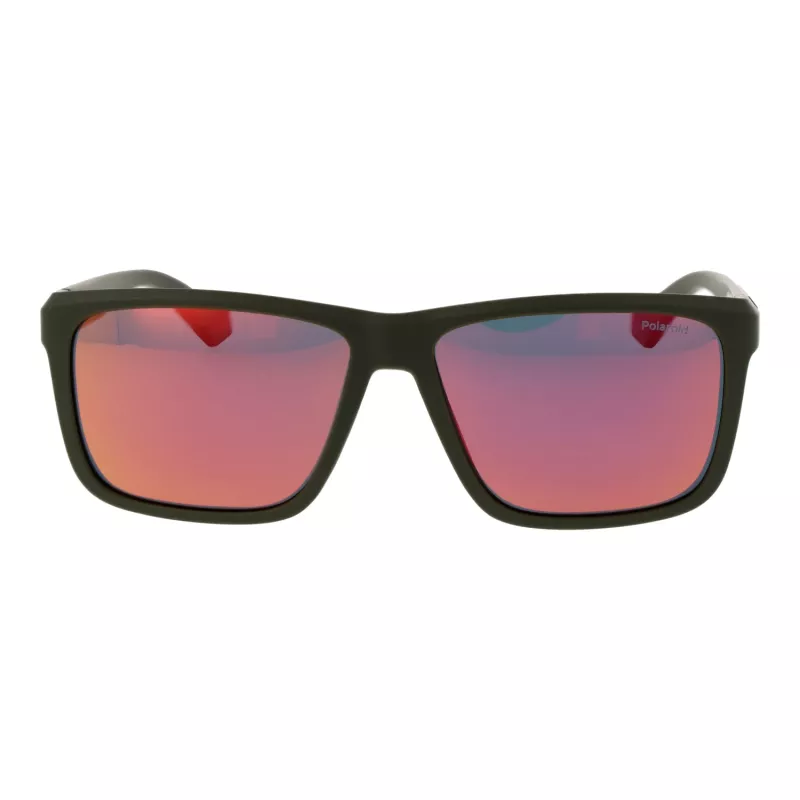 Polaroid PLD2164S58TBO Men's Rectangular Sunglasses - Havana Frame Green Polarized Lens 58mm