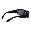 Polaroid PLD2165/S Unisex Rectangular Sunglasses - Black Frame Grey Polarized Lens 59mm