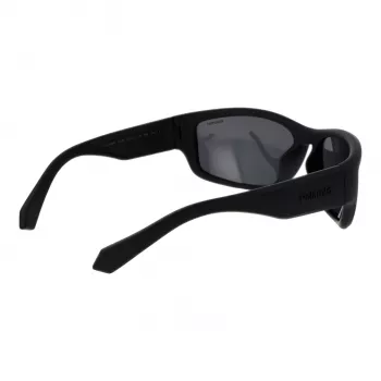 POLAROID PLD2166S62003 Men's Pilot Sunglasses - Black Frame, Grey Polarized Lens, 62mm