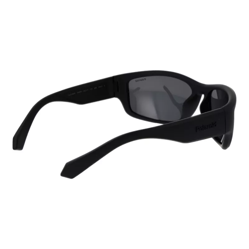POLAROID PLD2166S62003 Men's Pilot Sunglasses - Black Frame, Grey Polarized Lens, 62mm
