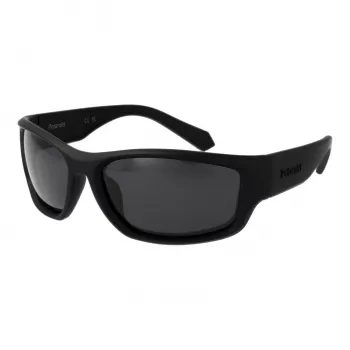 POLAROID PLD2166S62003 Men's Pilot Sunglasses - Black Frame, Grey Polarized Lens, 62mm