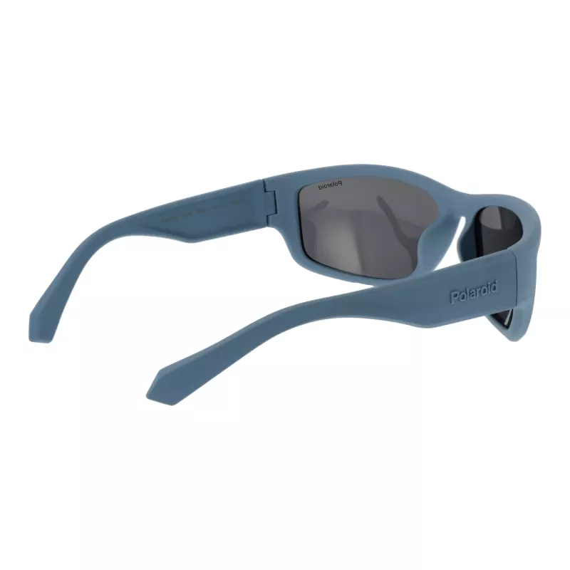 POLAROID PLD2166S62FLL Men's Rectangular Sunglasses - Black Frame Grey Polarized Lens 62/17/130 mm