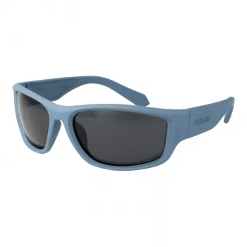 POLAROID PLD2166S62FLL Men's Rectangular Sunglasses - Black Frame Grey Polarized Lens 62/17/130 mm