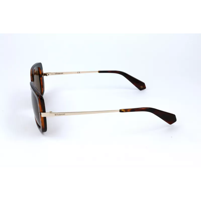 Polaroid PLD4075-S-86 Women's Square Sunglasses Havana Brown Polarized