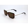 Polaroid PLD4075-S-86 Women's Square Sunglasses Havana Brown Polarized
