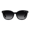 POLAROID PLD4089FS807 Women's Sunglasses - Black Frame, Grey Polarized Lenses, 55mm