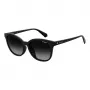 POLAROID PLD4089FS807 Women's Sunglasses - Black Frame, Grey Polarized Lenses, 55mm