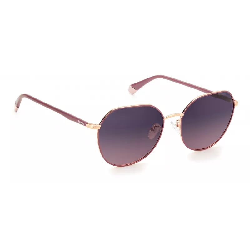 POLAROID PLD4106GSYK9X Women's Polarized Sunglasses - Havana Acetate Frame, Brown Lens, 59mm