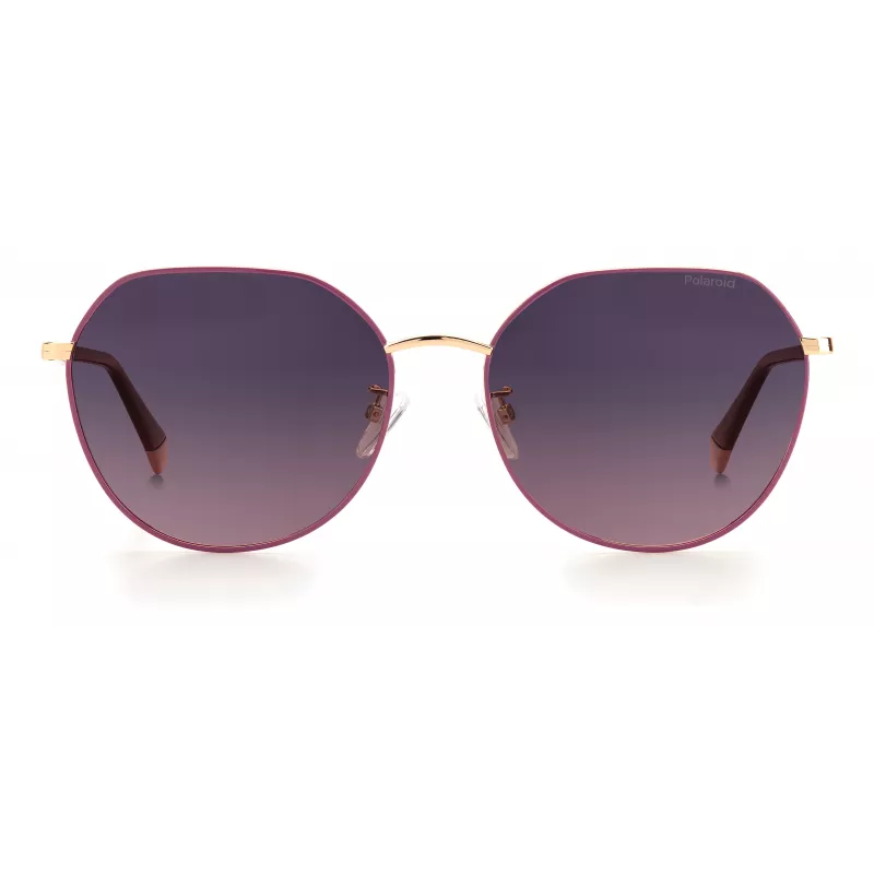 POLAROID PLD4106GSYK9X Women's Polarized Sunglasses - Havana Acetate Frame, Brown Lens, 59mm