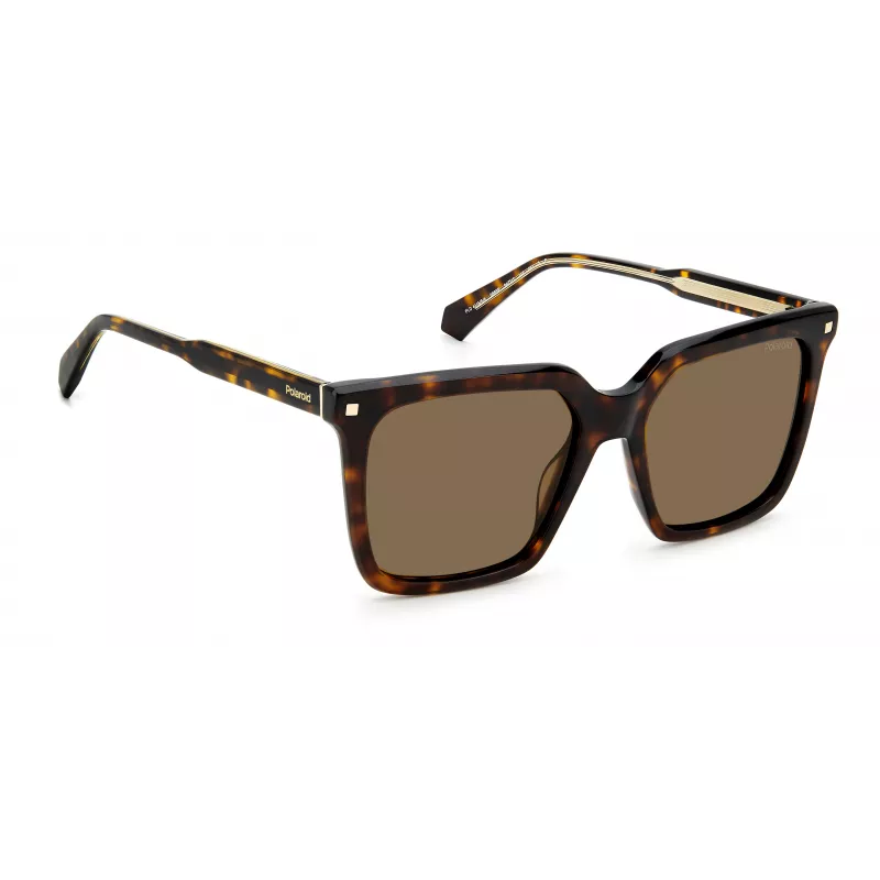 POLAROID PLD4115SX086F Women's Polarized Sunglasses Havana 54mm