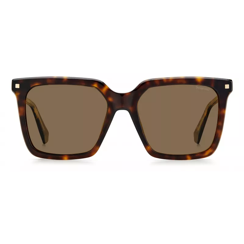 POLAROID PLD4115SX086F Women's Polarized Sunglasses Havana 54mm