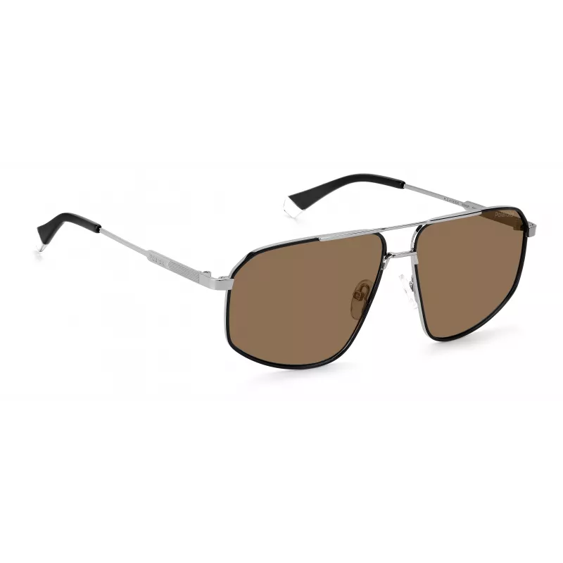 Polaroid PLD4118SX85KS Men's Square Sunglasses - Havana Frame, Brown Polarized Lens - 59mm