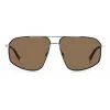 Polaroid PLD4118SX85KS Men's Square Sunglasses - Havana Frame, Brown Polarized Lens - 59mm