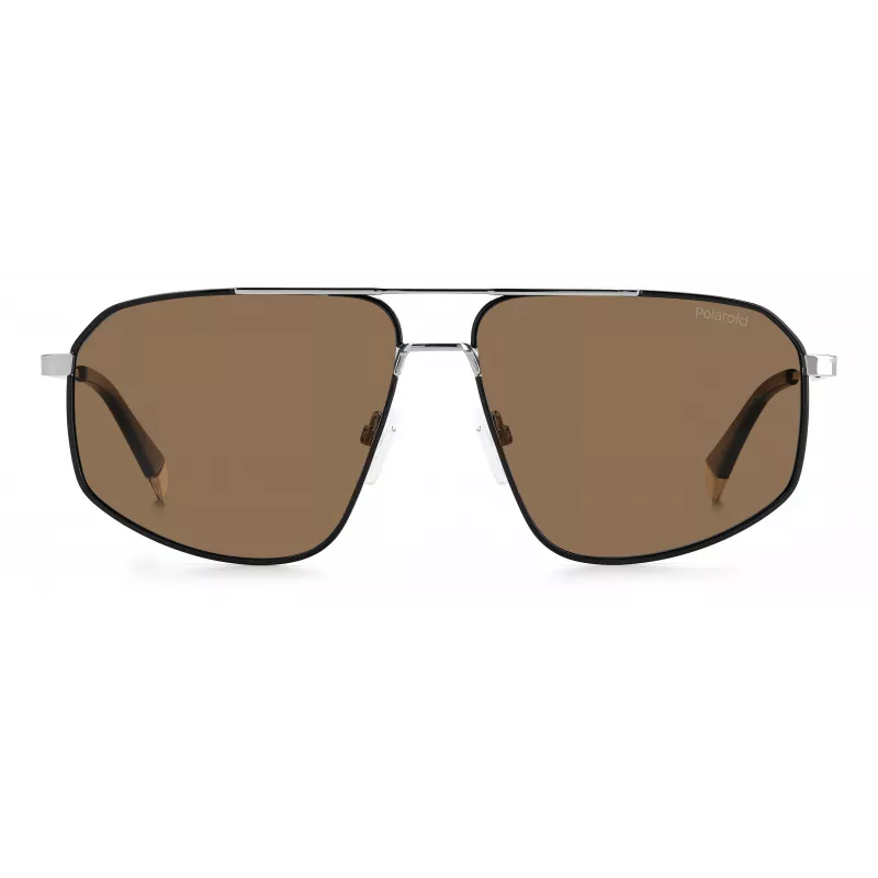 Polaroid PLD4118SX85KS Men's Square Sunglasses - Havana Frame, Brown Polarized Lens - 59mm