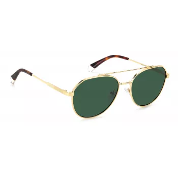 POLAROID PLD4119SXJ5GU Men's Polarized Sunglasses - Matte Black Frame, Grey Lens, 56mm