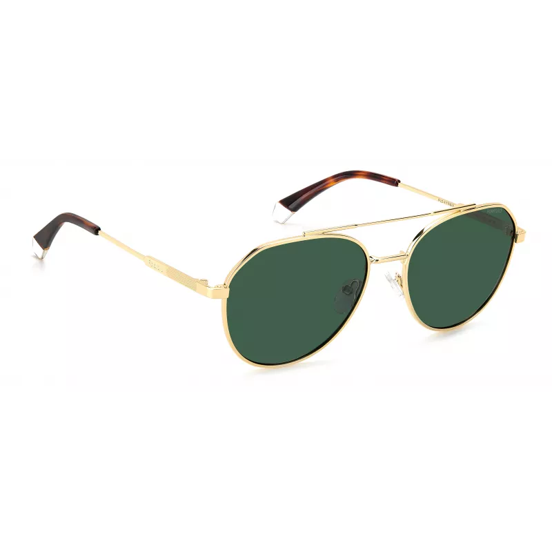 POLAROID PLD4119SXJ5GU Men's Polarized Sunglasses - Matte Black Frame, Grey Lens, 56mm