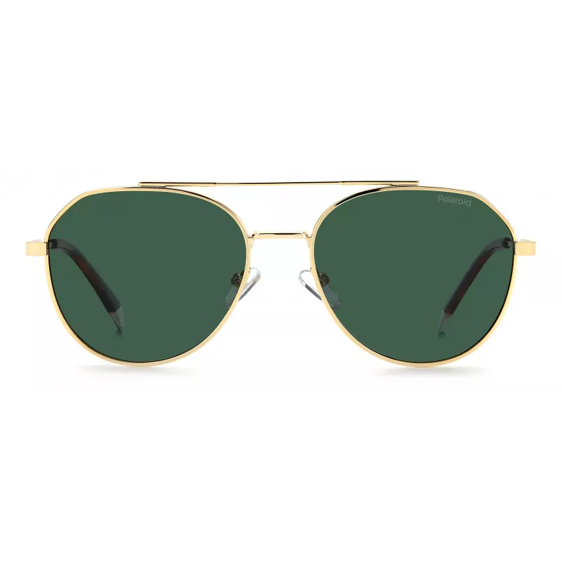 POLAROID PLD4119SXJ5GU Men's Polarized Sunglasses - Matte Black Frame, Grey Lens, 56mm