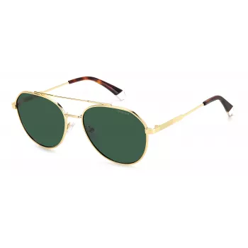 POLAROID PLD4119SXJ5GU Men's Polarized Sunglasses - Matte Black Frame, Grey Lens, 56mm
