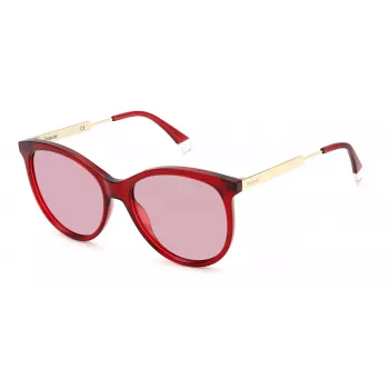 Polaroid PLD4131SXMU1 Women's Rectangular Sunglasses - Havana/Brown - 57mm