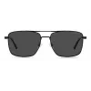 POLAROID PLD4134SX807M Men's Polarized Sunglasses - Black Frame Grey Lens 57mm